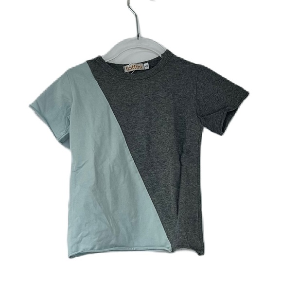 Tottini blue and gray shortsleeve tshirt boys size 3 - Picture 3 of 7